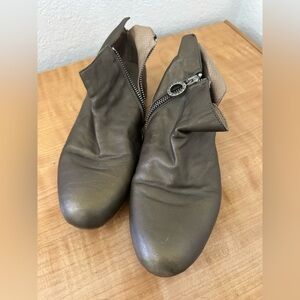 Fiorentini + Baker Rusty Rocker Goodyear Biker Booties in brassy gray - Size 36